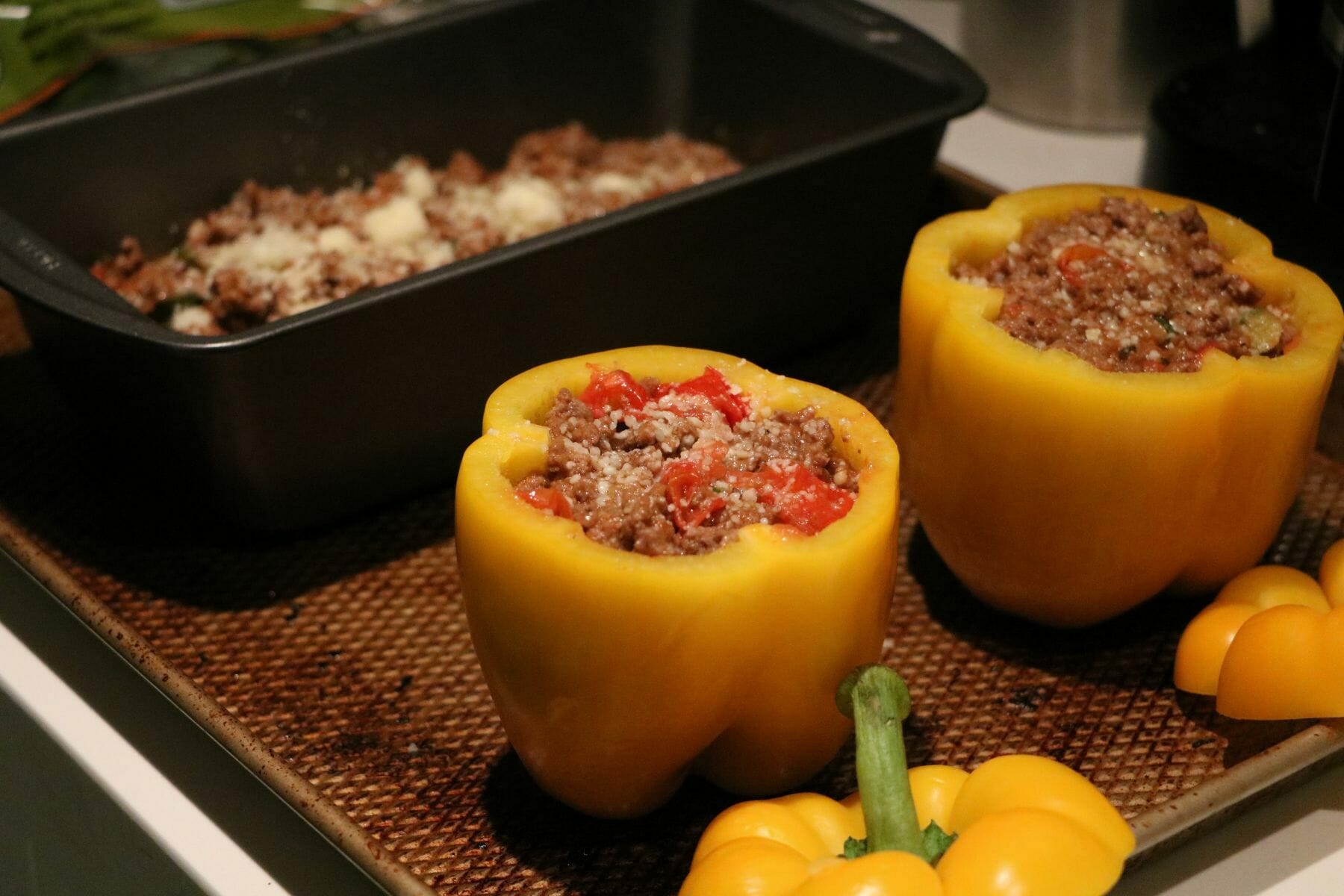 Costco Inspired Stuffed Bell Peppers Showit Blog